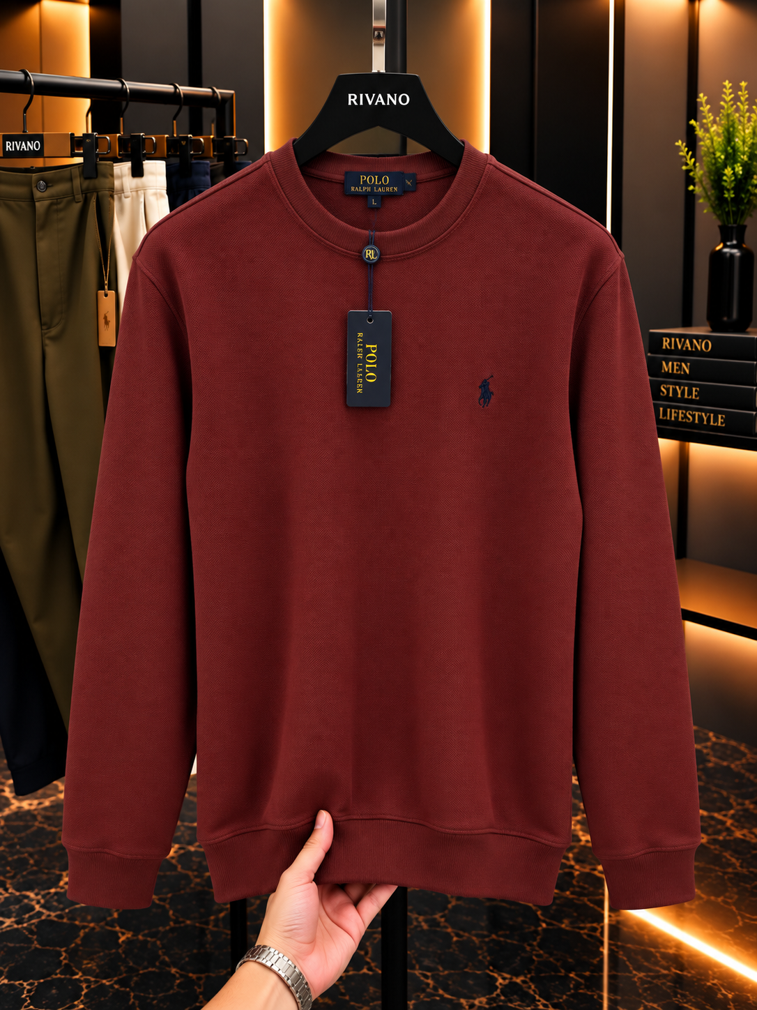 Polo Ralph Lauren Premium Bisiklet Yaka Sweatshirt – Özel Seri