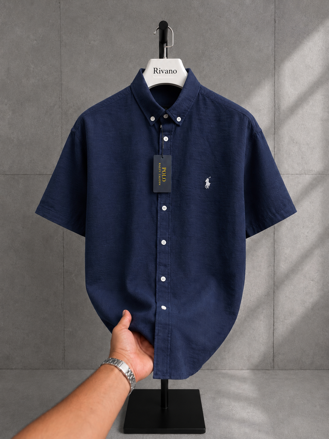Polo Ralphlauren-Kısakol-Keten Kumaş Gömlek-Yazlık