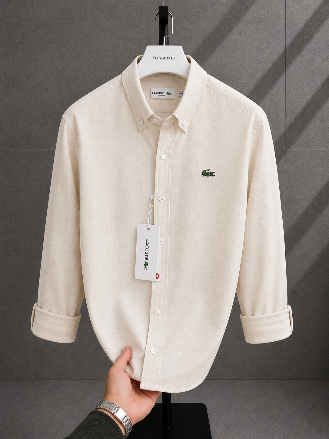 Lacoste-Keten-pamuk-Gömlek-Yazlık