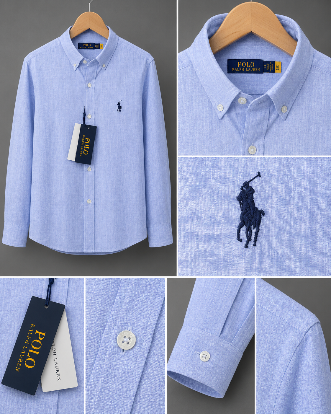 Polo Ralphlauren--Keten Kumaş Gömlek-Yazlık