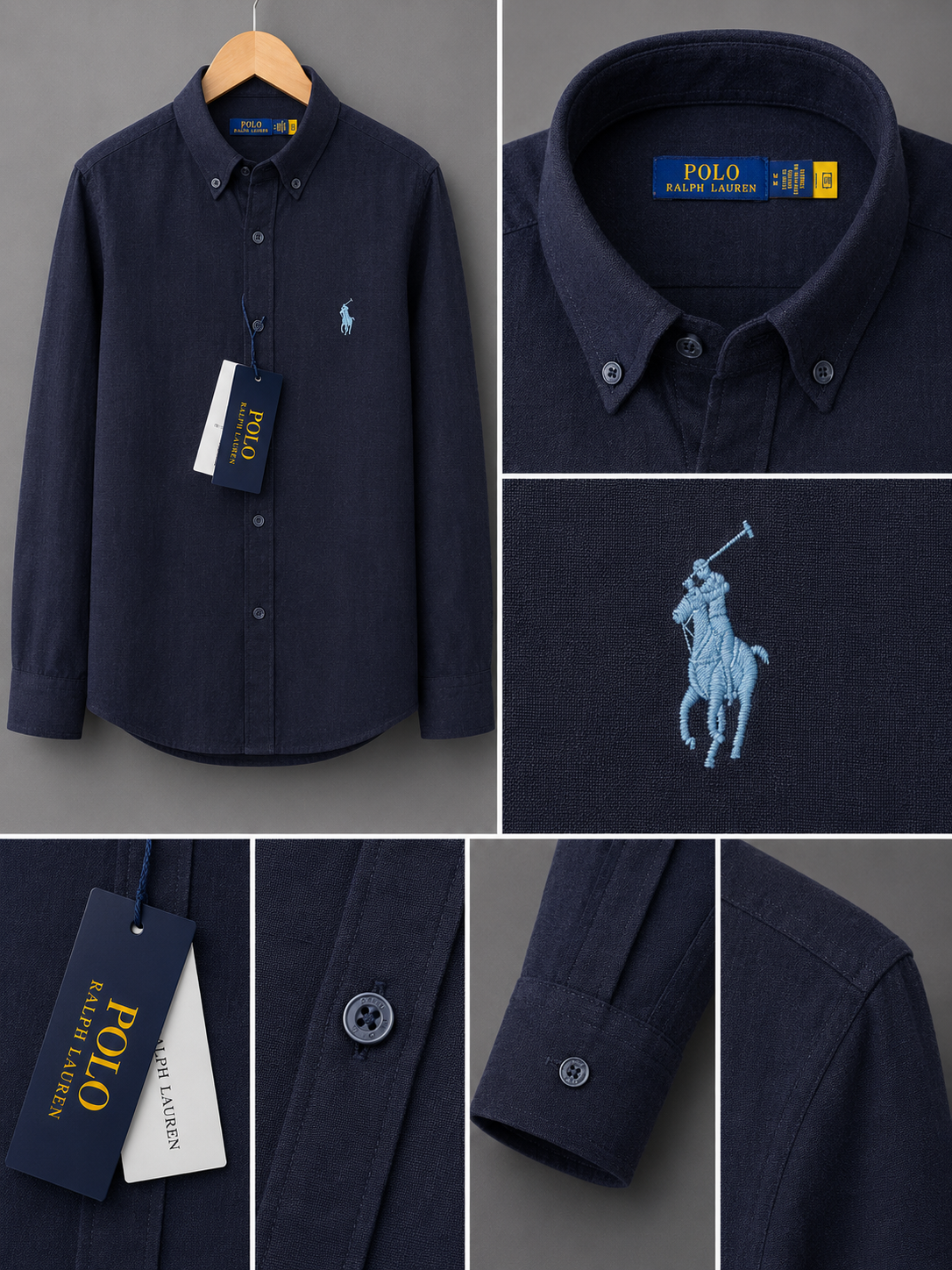 Polo Ralphlauren--Keten Kumaş Gömlek-Yazlık