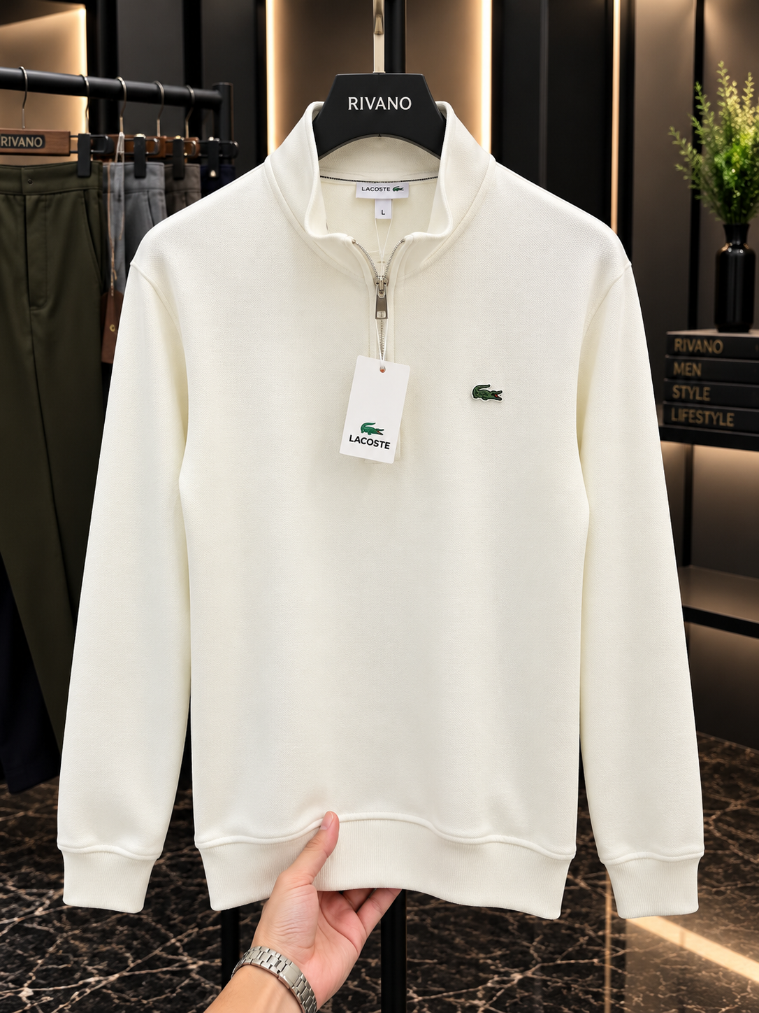 Lacoste Yarım Fermuarlı Premium Sweatshirt – Özel Seri