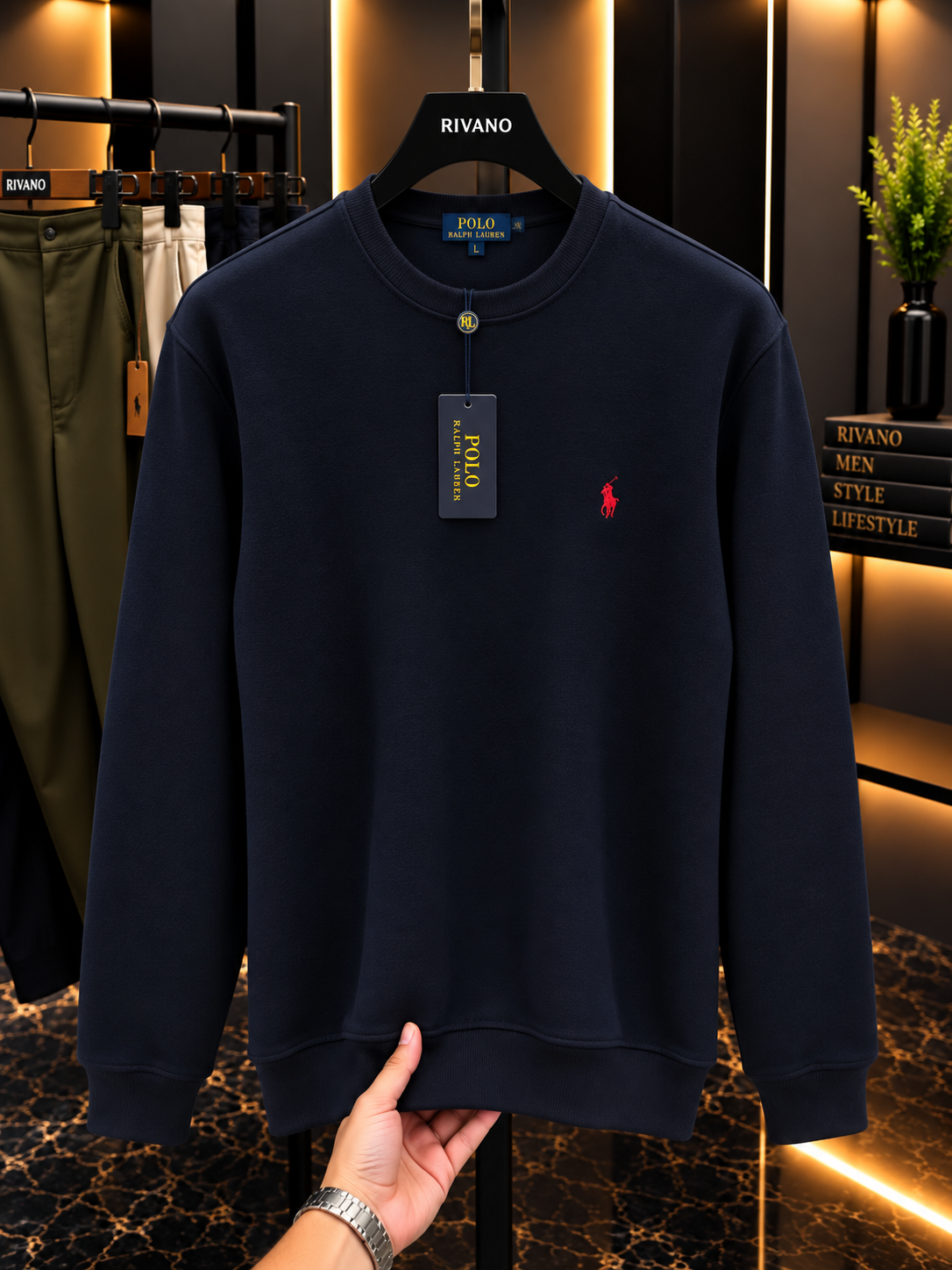 Polo Ralph Lauren Premium Bisiklet Yaka Sweatshirt – Özel Seri