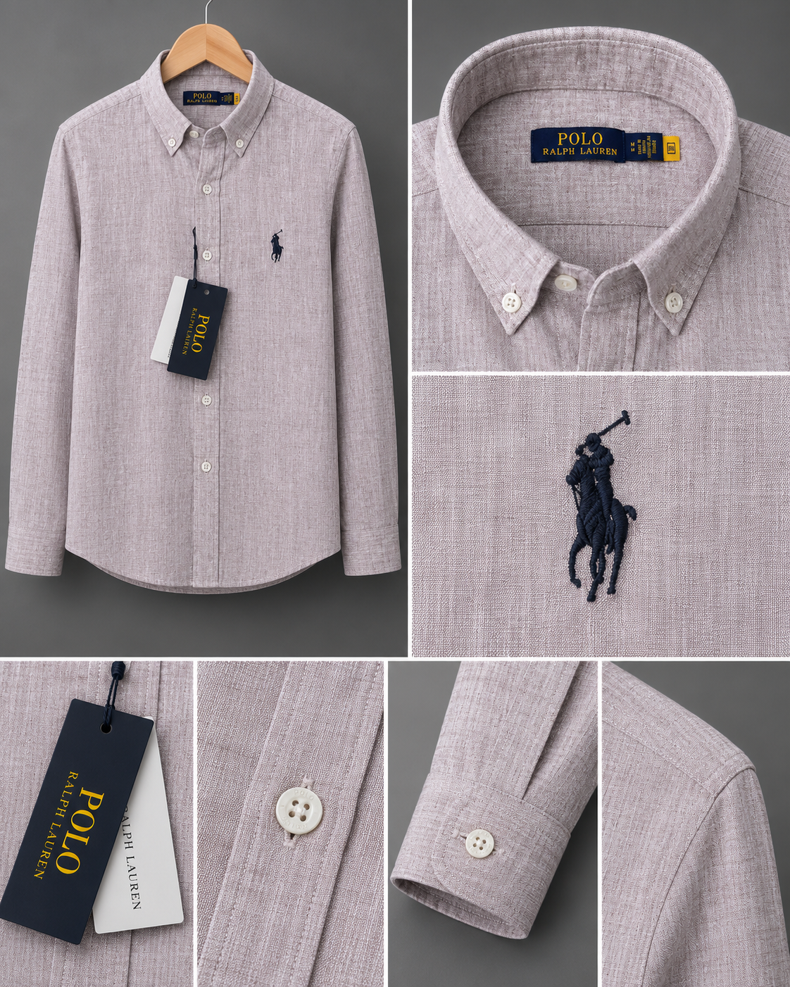 Polo Ralphlauren--Keten Kumaş Gömlek-Yazlık