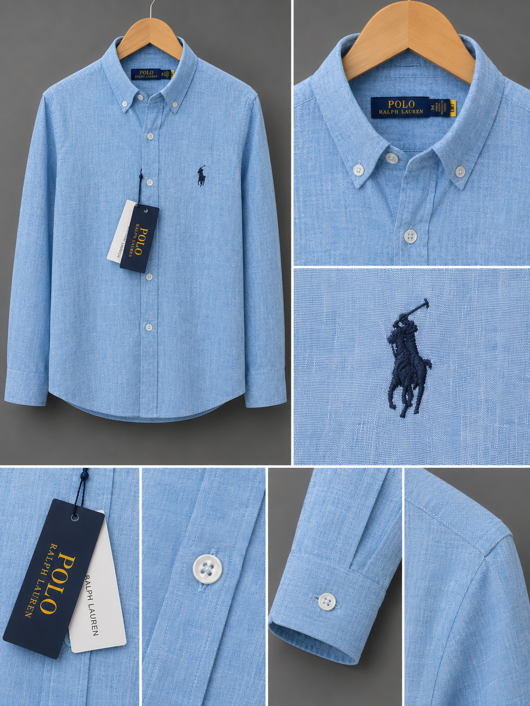 Polo Ralphlauren--Keten Kumaş Gömlek-Yazlık