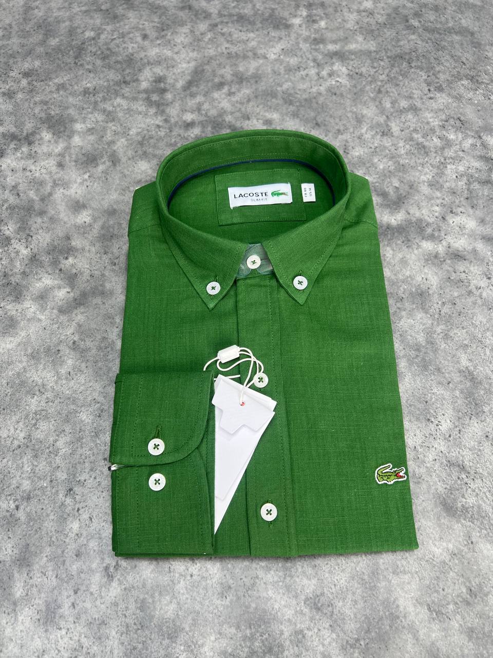 Lacoste-Ham Keten Gömlek-Yazlık