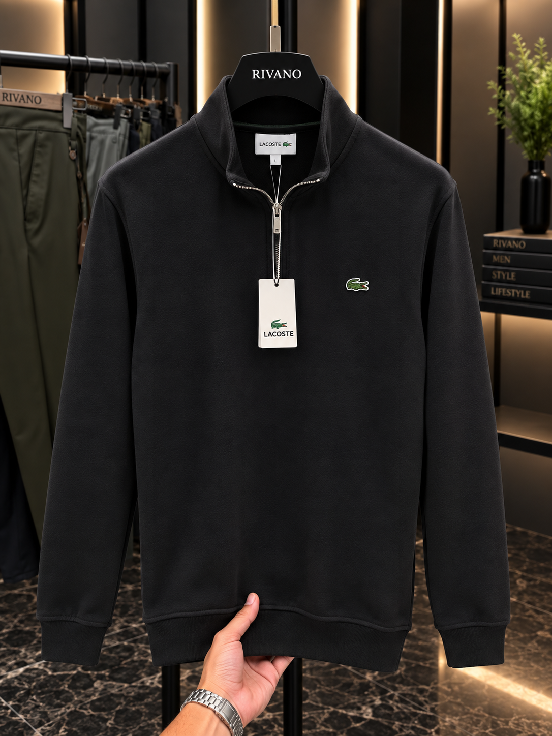 Lacoste Yarım Fermuarlı Premium Sweatshirt – Özel Seri