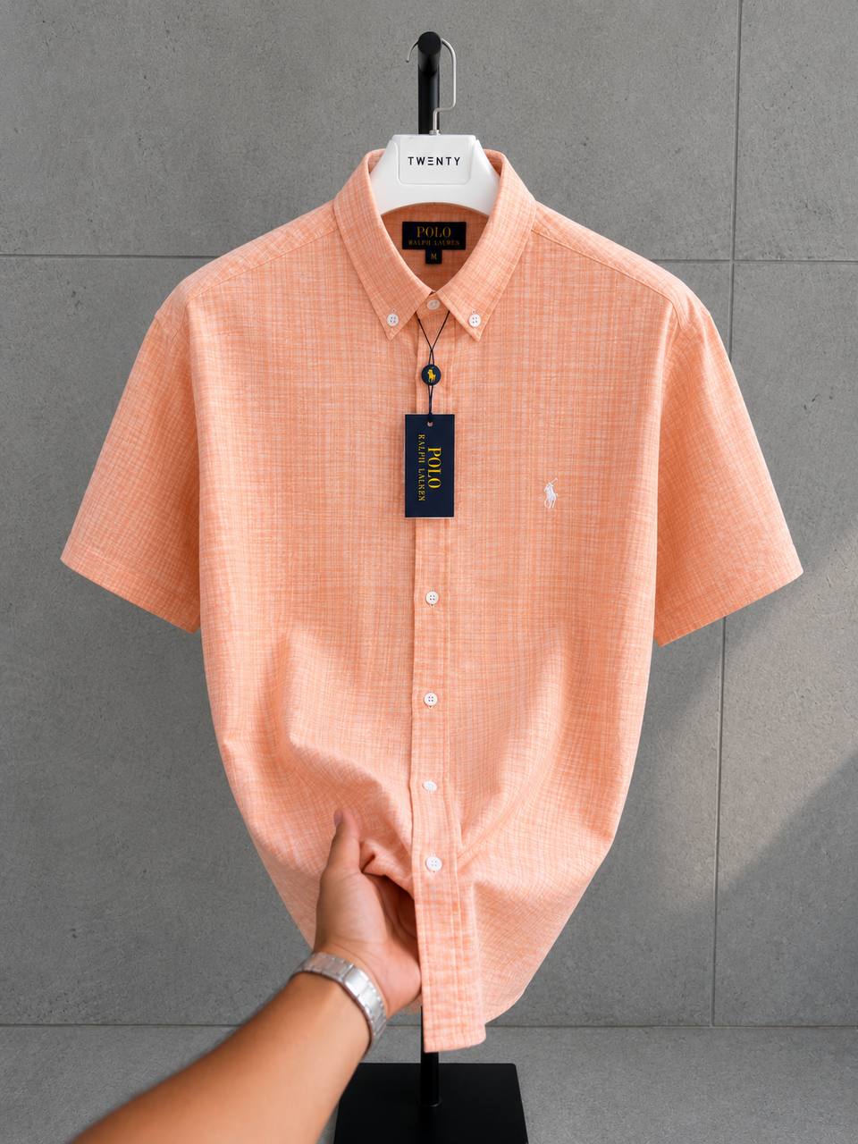 Polo Ralphlauren- kısa kol Keten Kumaş