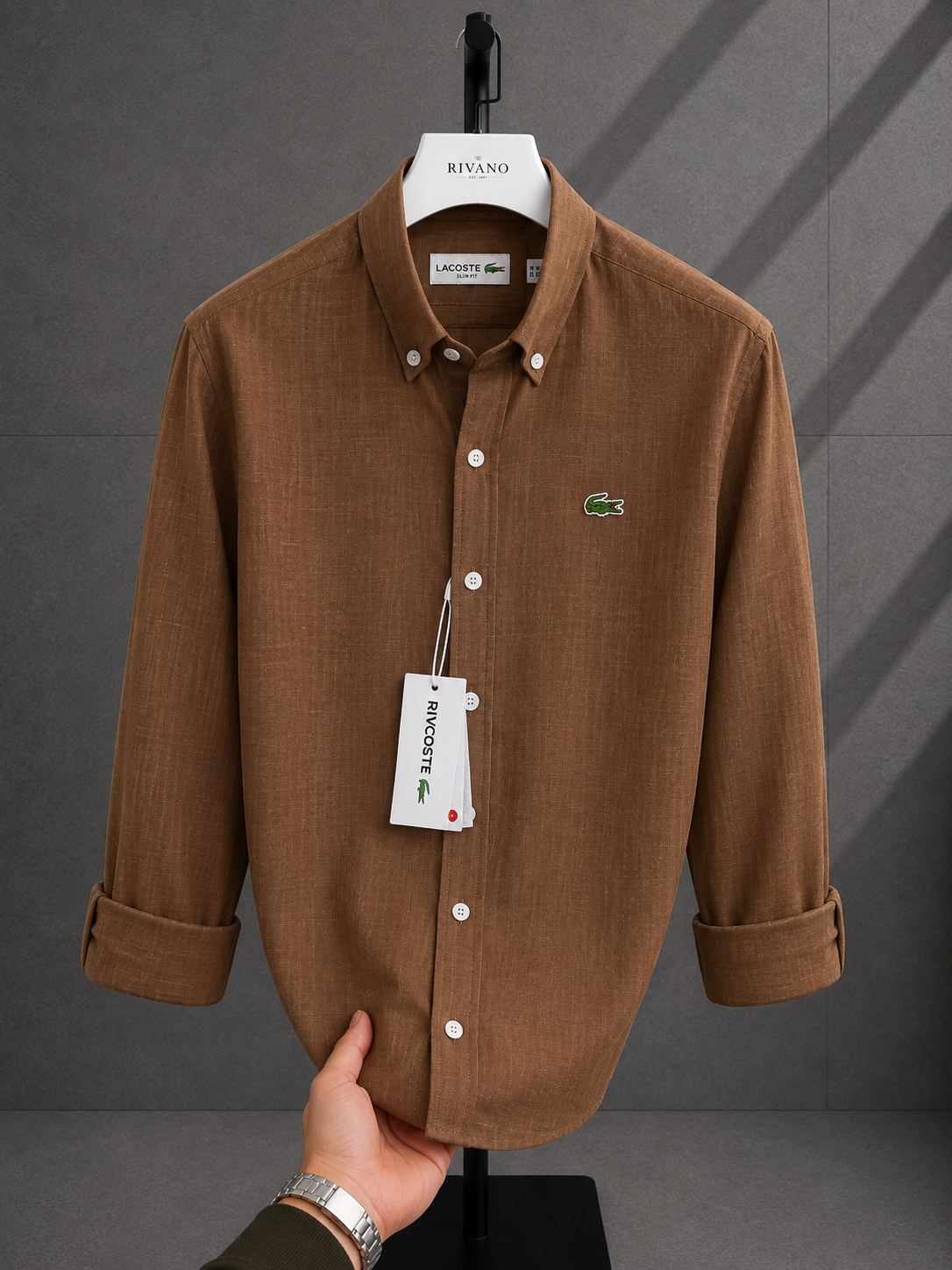 Lacoste-Keten  pamuk Gömlek-Yazlık