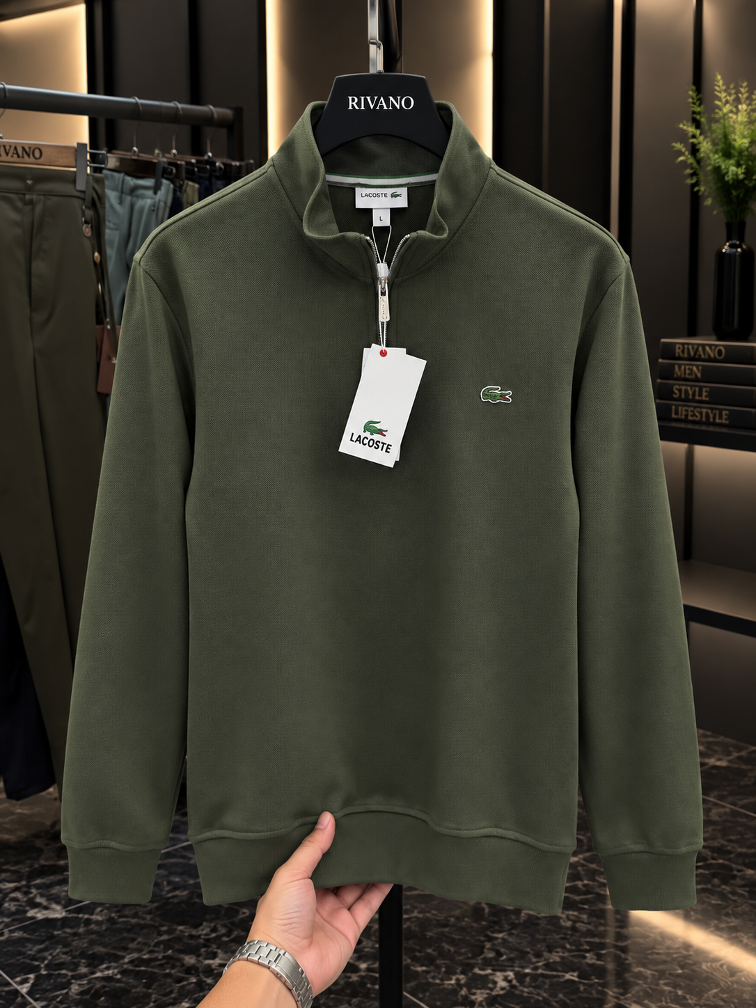 Lacoste Yarım Fermuarlı Premium Sweatshirt – Özel Seri