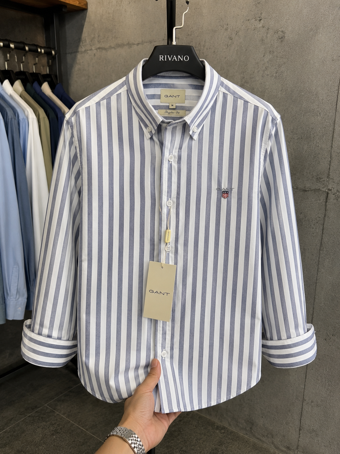 GANT Premium Çizgili Pamuk Gömlek – Özel Seri