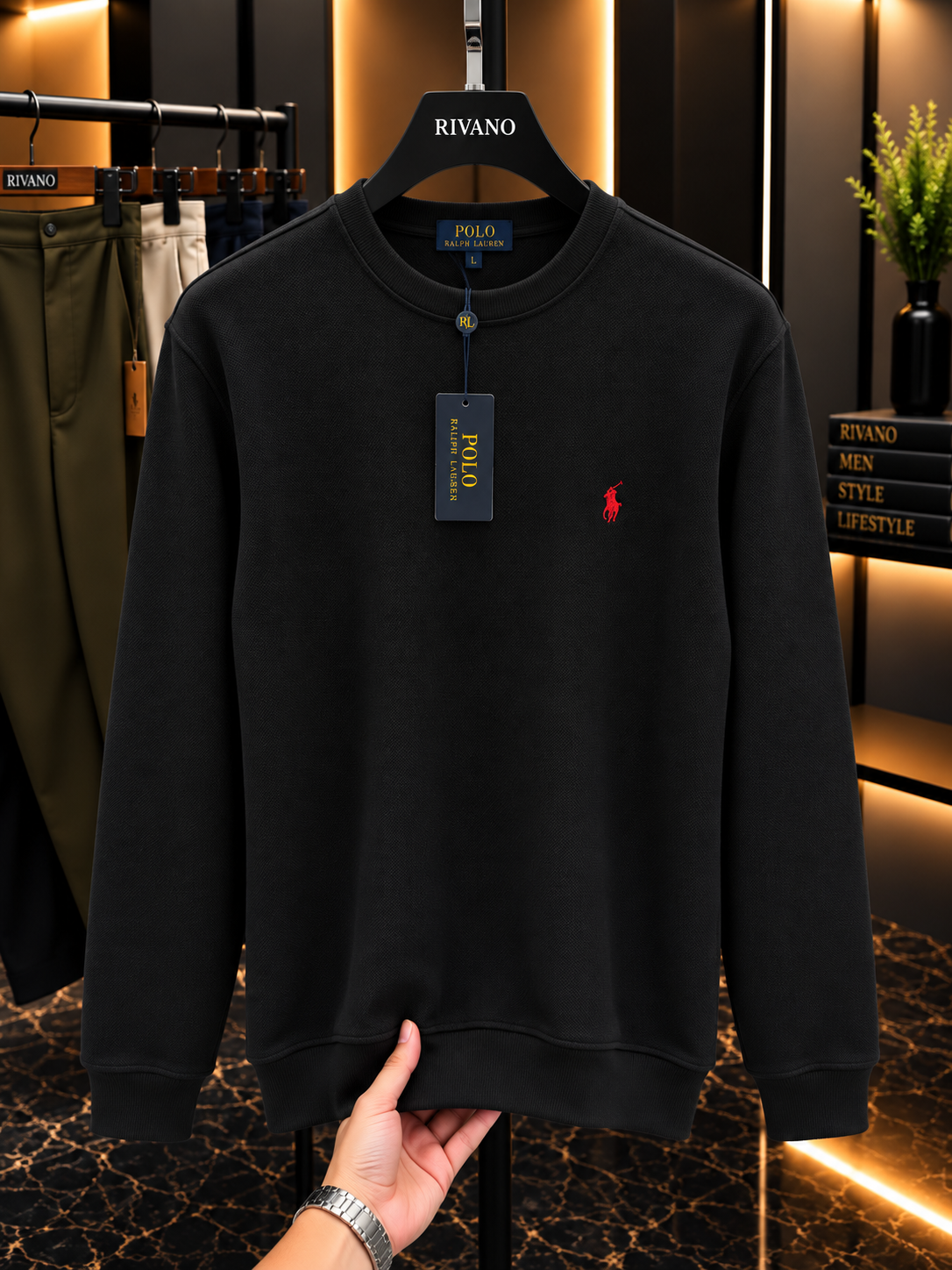 Polo Ralph Lauren Premium Bisiklet Yaka Sweatshirt – Özel Seri
