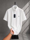 Polo Ralphlauren-Kısa-Kol-Keten Kumaş Gömlek-Yazlık