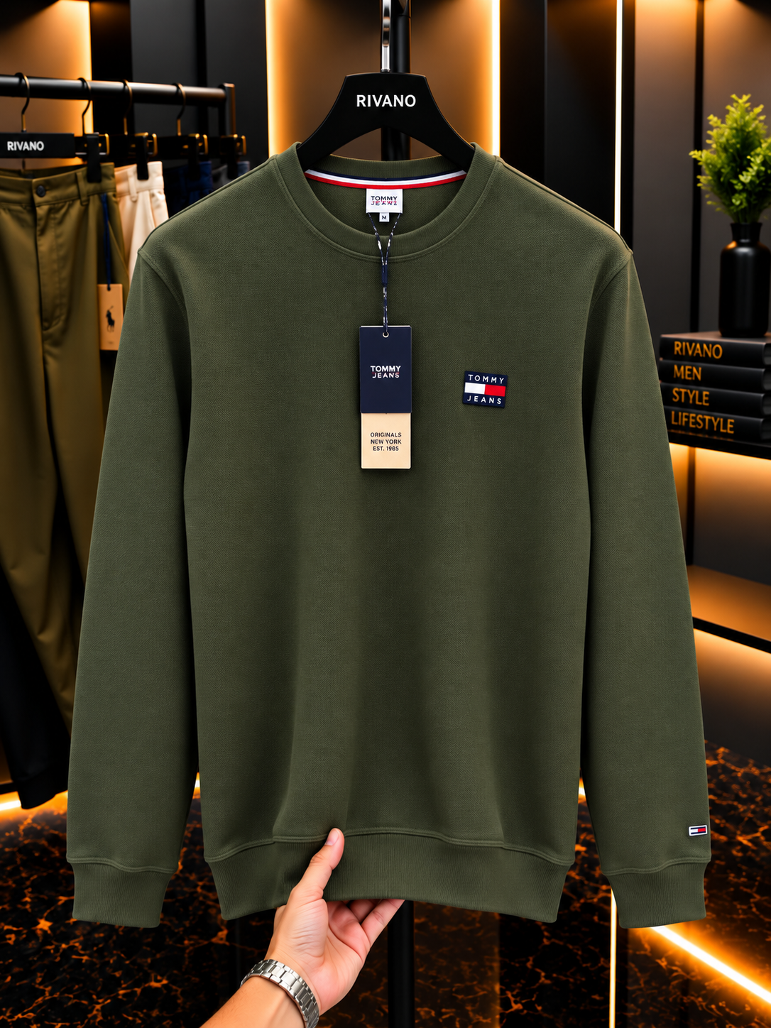 Tommy Jeans Premium Bisiklet Yaka Sweatshirt – Özel Seri