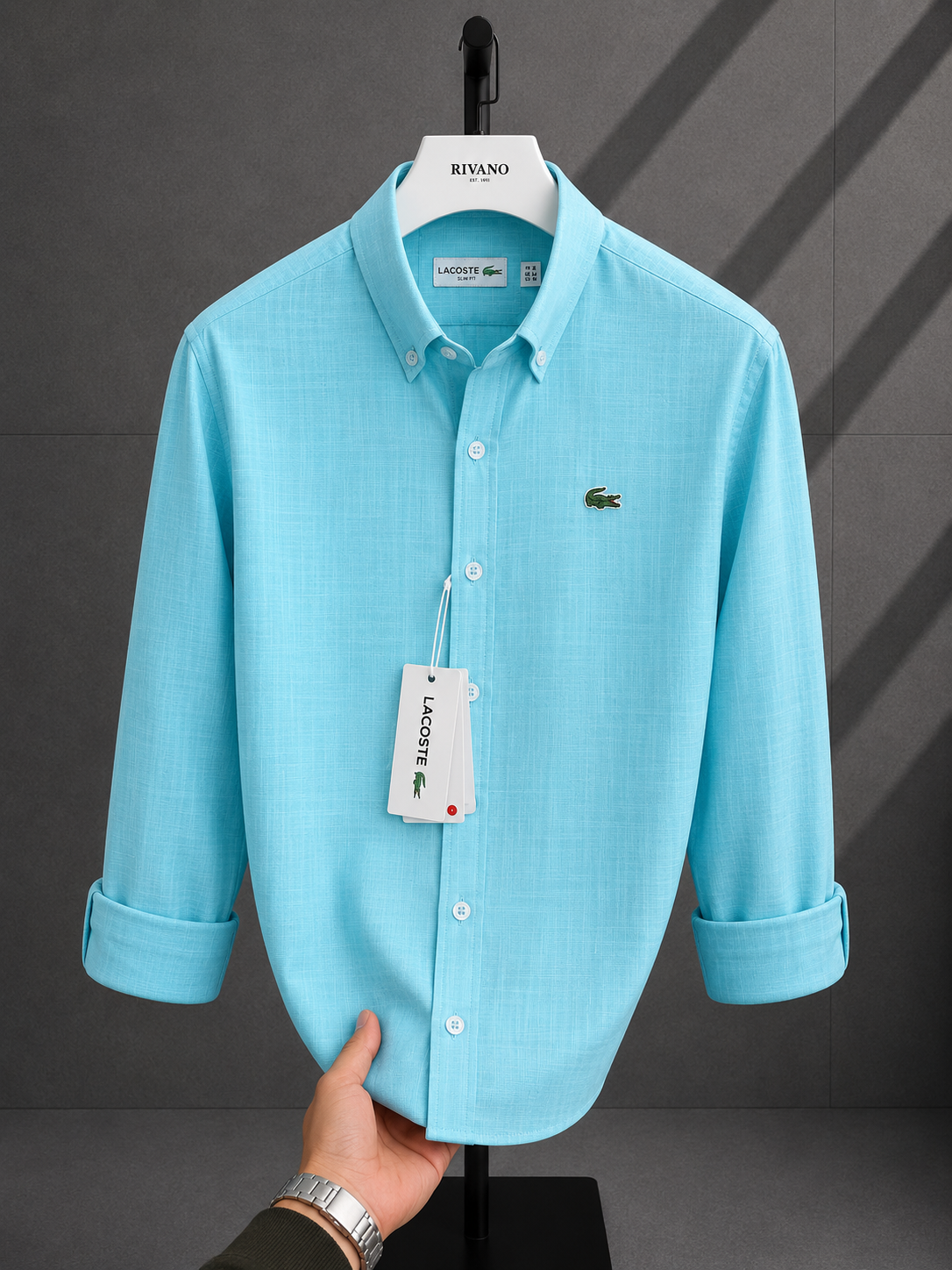 Lacoste-Keten  pamuk Gömlek-Yazlık