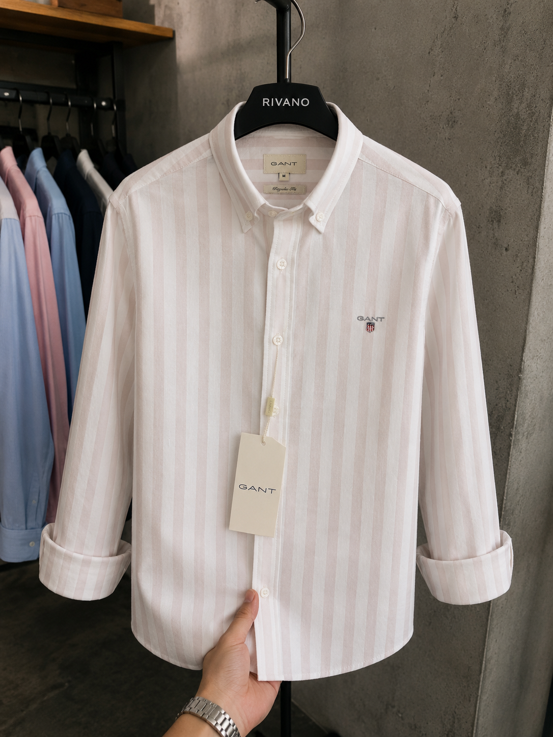 GANT Premium Çizgili Pamuk Gömlek – Özel Seri
