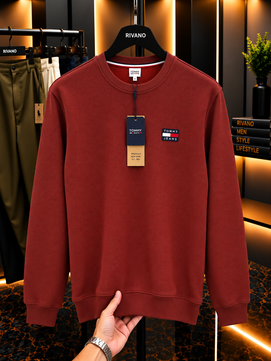 Tommy Jeans Premium Bisiklet Yaka Sweatshirt – Özel Seri