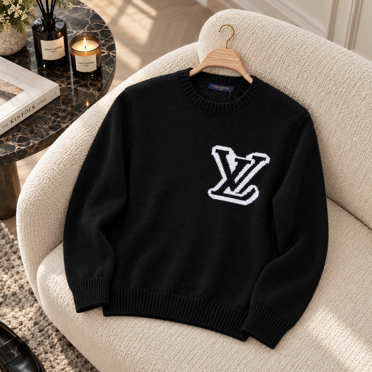 Louis Vuitton Premium Pamuk Örme Triko – Özel Seri
