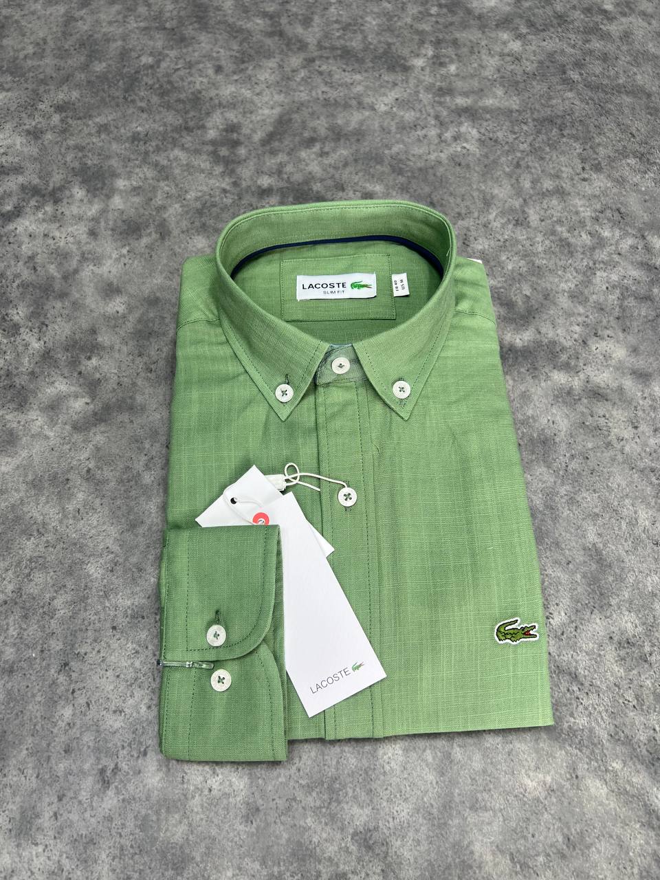 Lacoste-Ham Keten Gömlek-Yazlık