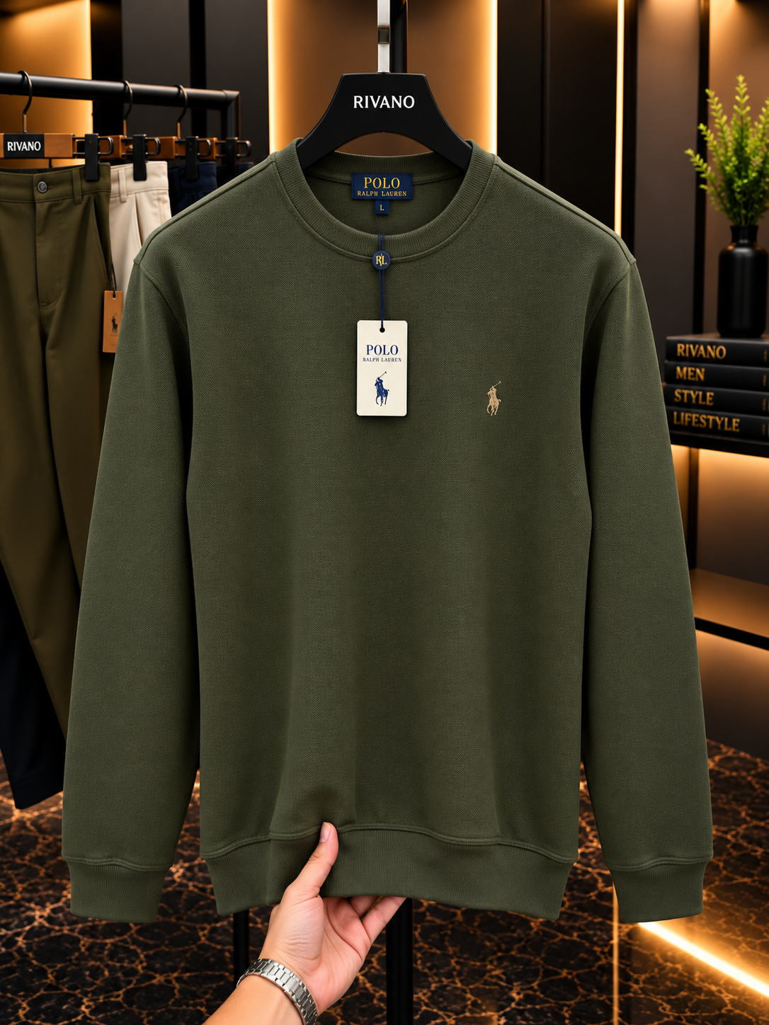 Polo Ralph Lauren Premium Bisiklet Yaka Sweatshirt – Özel Seri