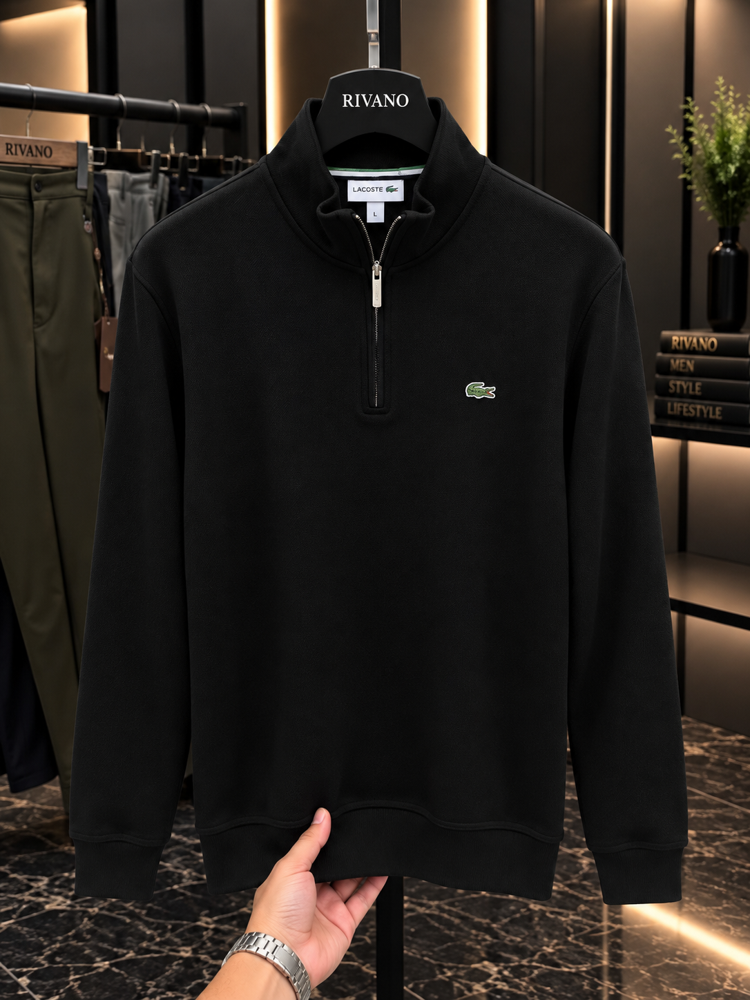 Lacoste Yarım Fermuarlı Premium Sweatshirt – Özel Seri