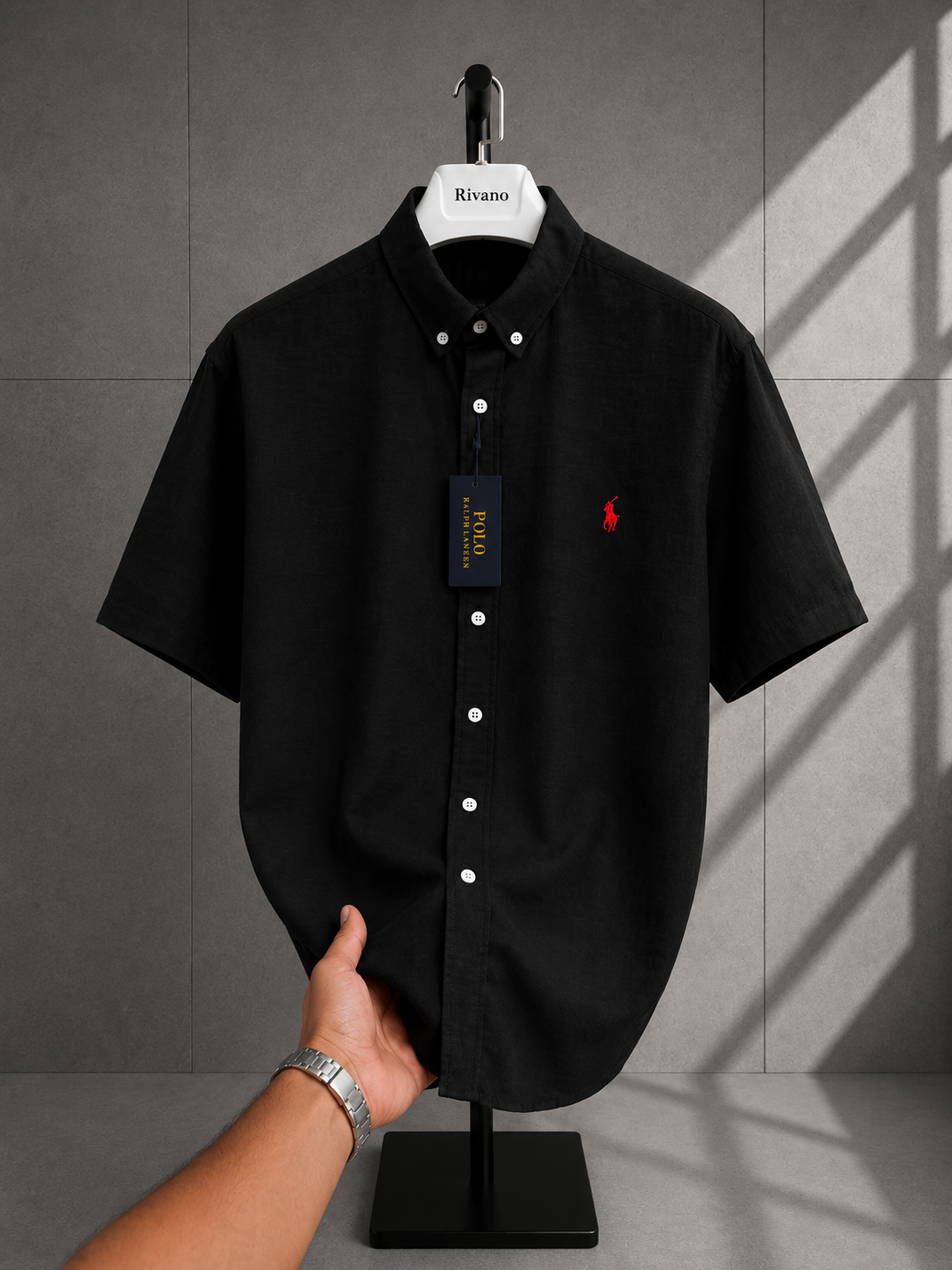 Polo Ralphlauren-Kısakol-Keten Kumaş Gömlek-Yazlık