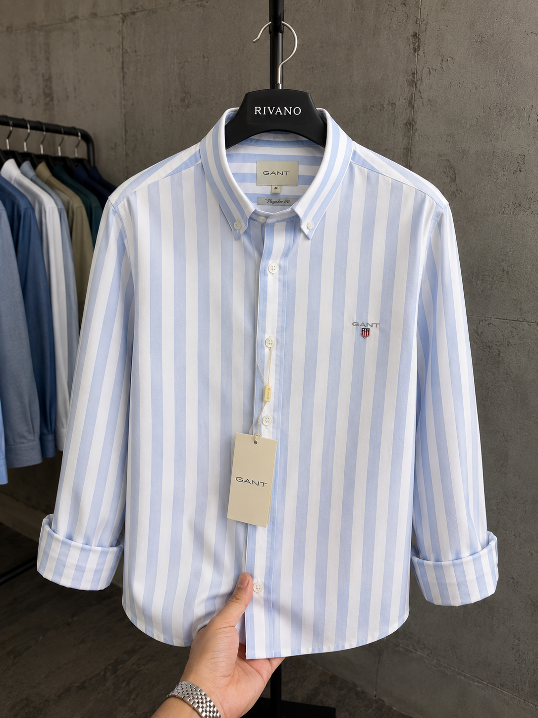 GANT Premium Çizgili Pamuk Gömlek – Özel Seri