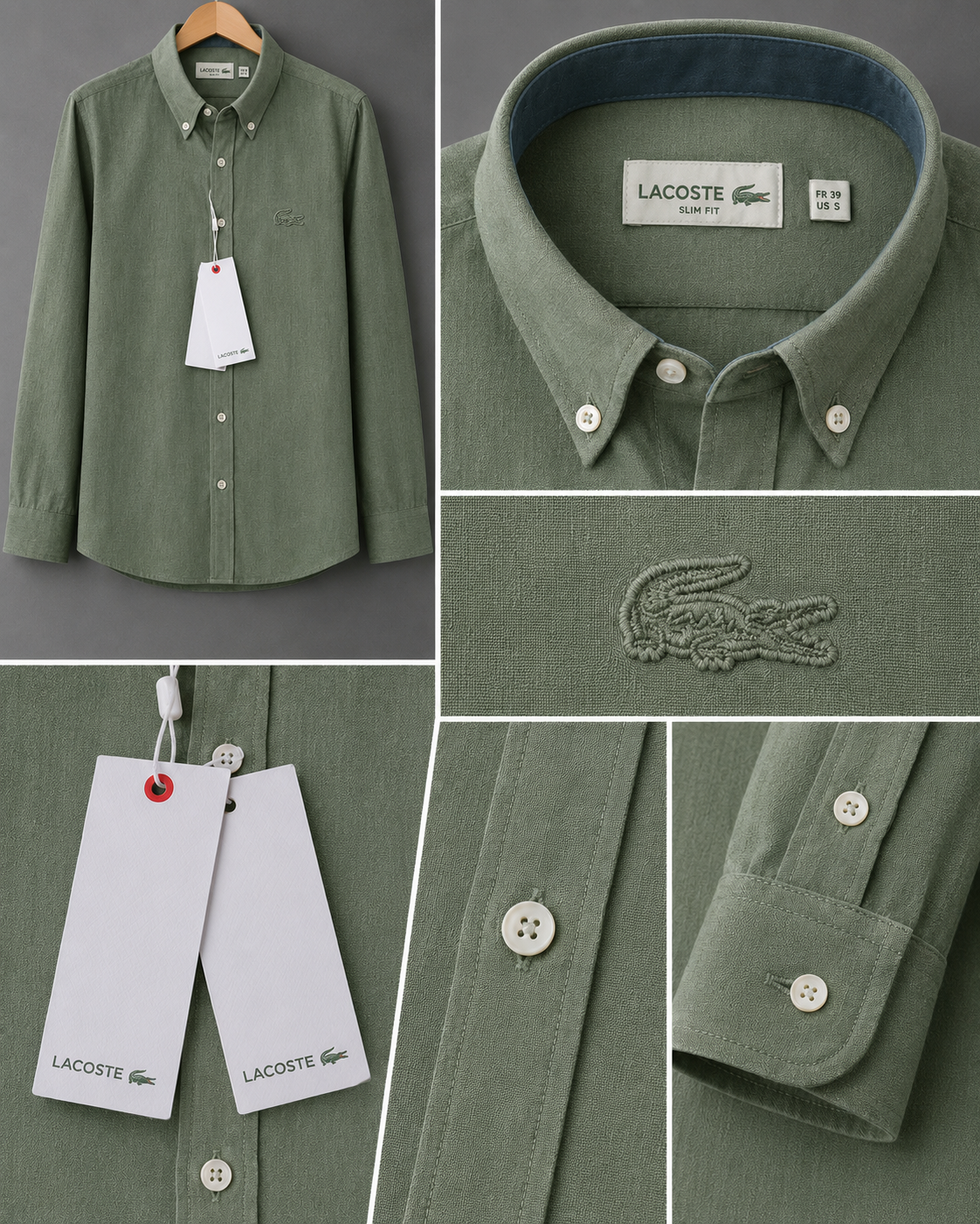 Lacoste-Ham Keten Gömlek-Yazlık