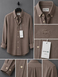 Lacoste-oxford pamuk-Gömlek-Yazlık(Açık Kahverengi)