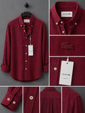 Lacoste-oxford pamuk-Gömlek-Yazlık(Vişne Çürüğü)